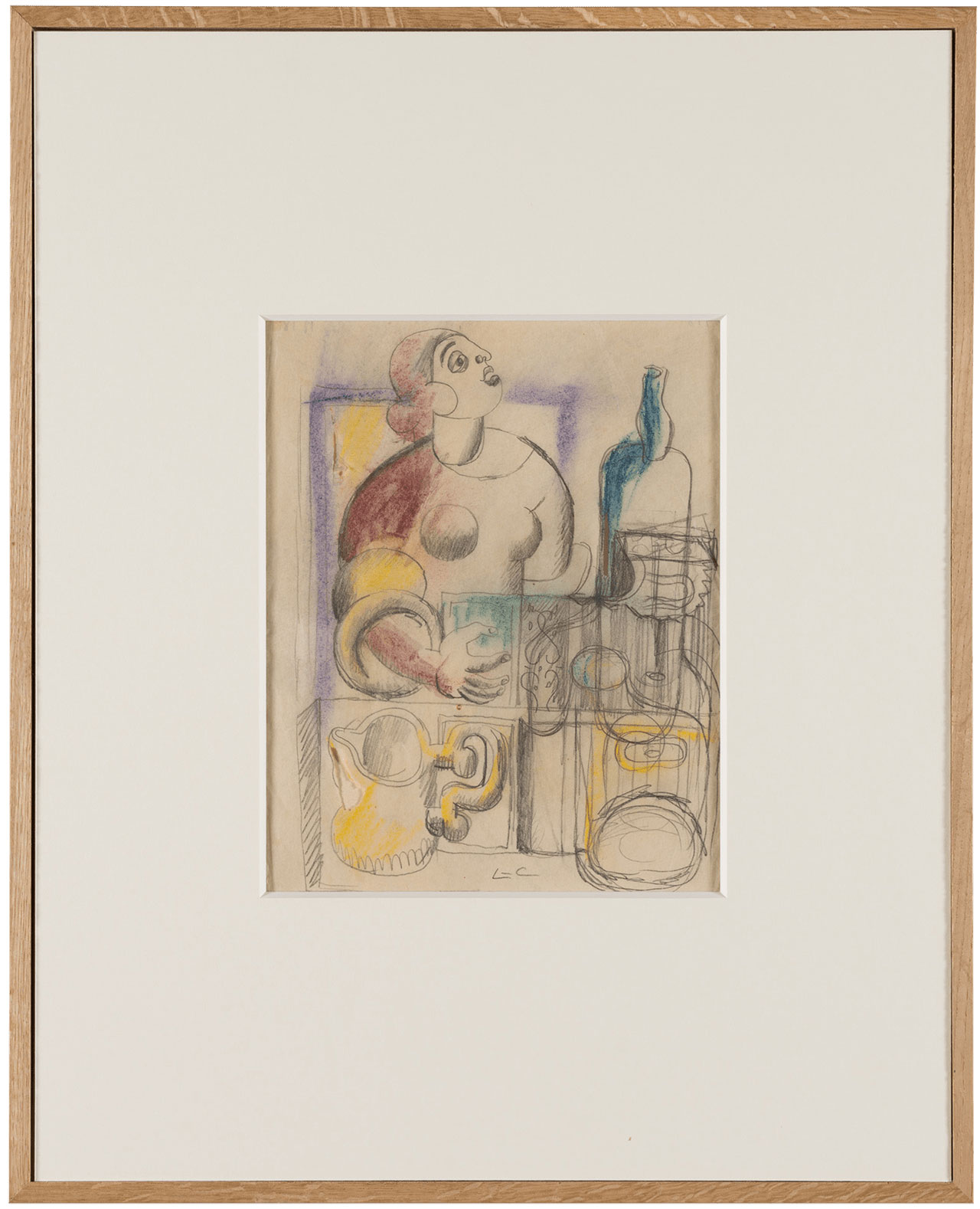 絵画「女と静物」