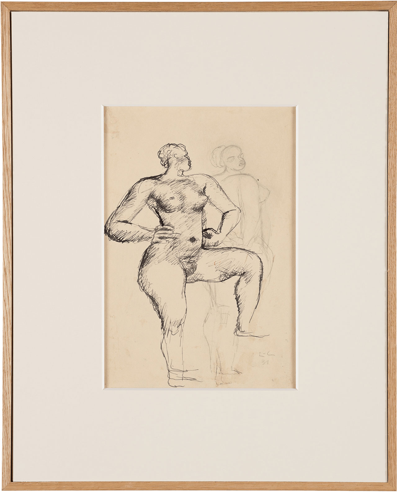 絵画「二人の裸婦」