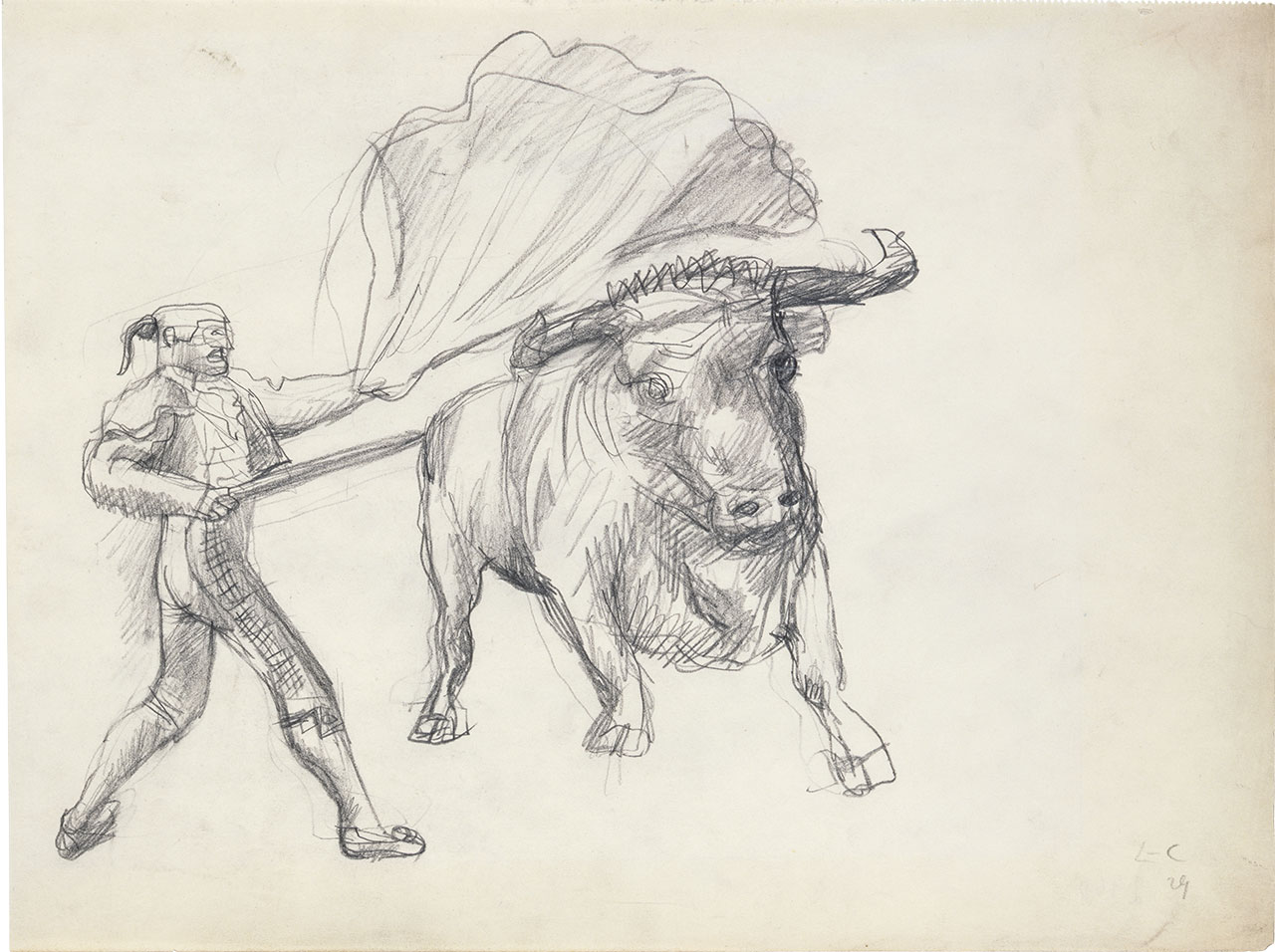 絵画「「知られざるコル」から　闘牛」