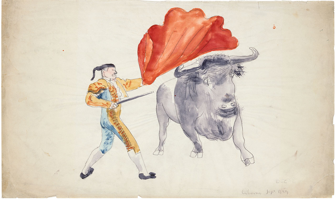 絵画「「知られざるコル」から　闘牛」